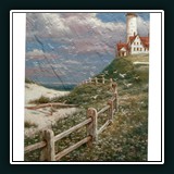 Lighthouse with Fence